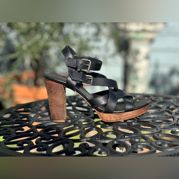 Madewell — 1937 Leather Platform Sandals - Picture 2 of 7